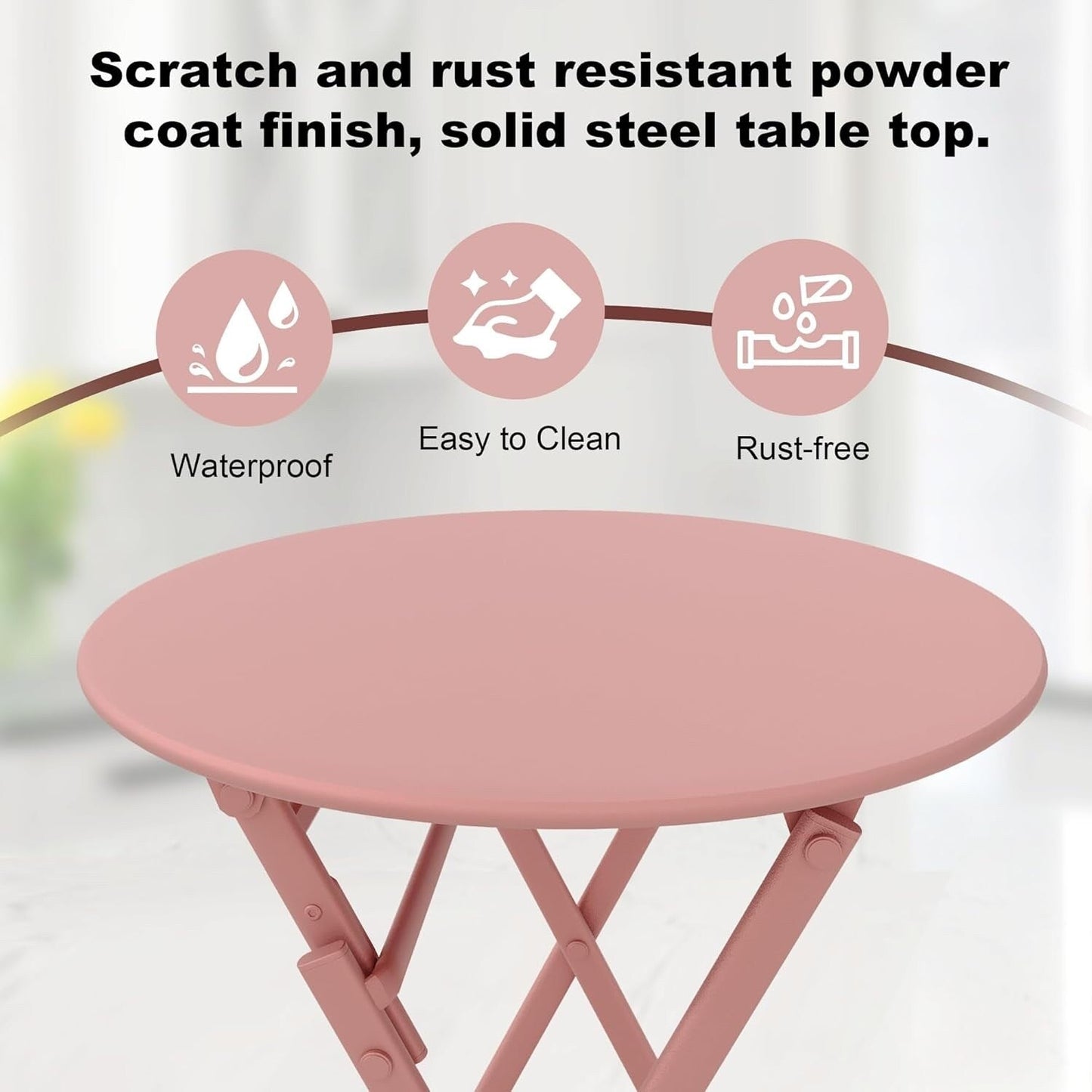 Set da Bistro da Esterno a 3 Pezzi