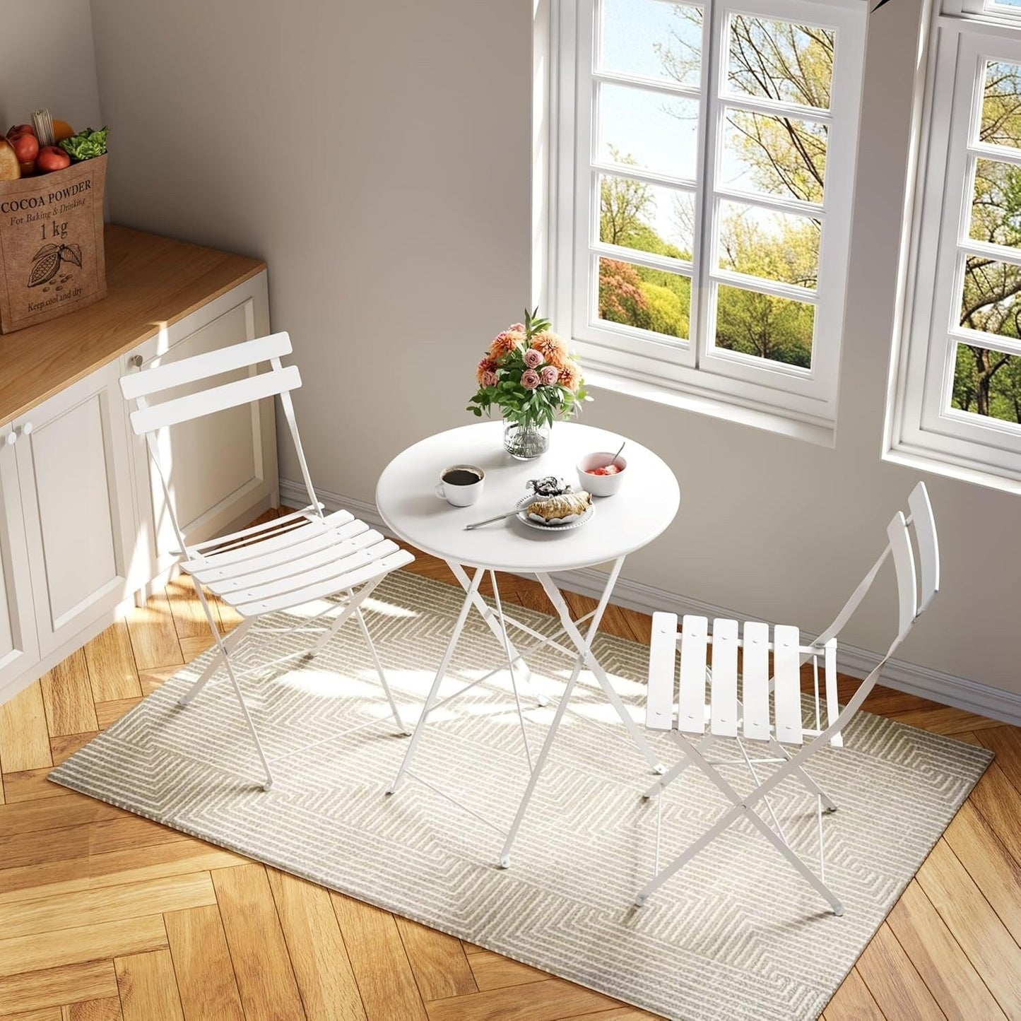 Set da Bistro da Esterno a 3 Pezzi