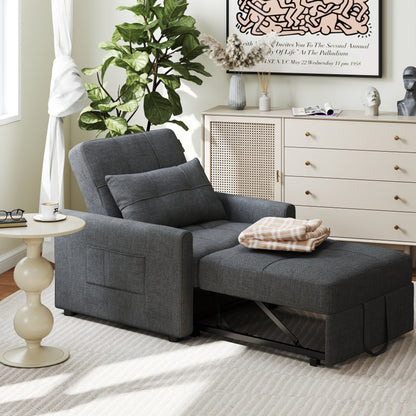 Divano letto trasformabile 3-in-1, divano letto estraibile, letto pieghevole convertibile per soggiorno