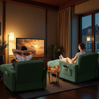 Divano letto trasformabile 3-in-1, divano letto estraibile, letto pieghevole convertibile per soggiorno