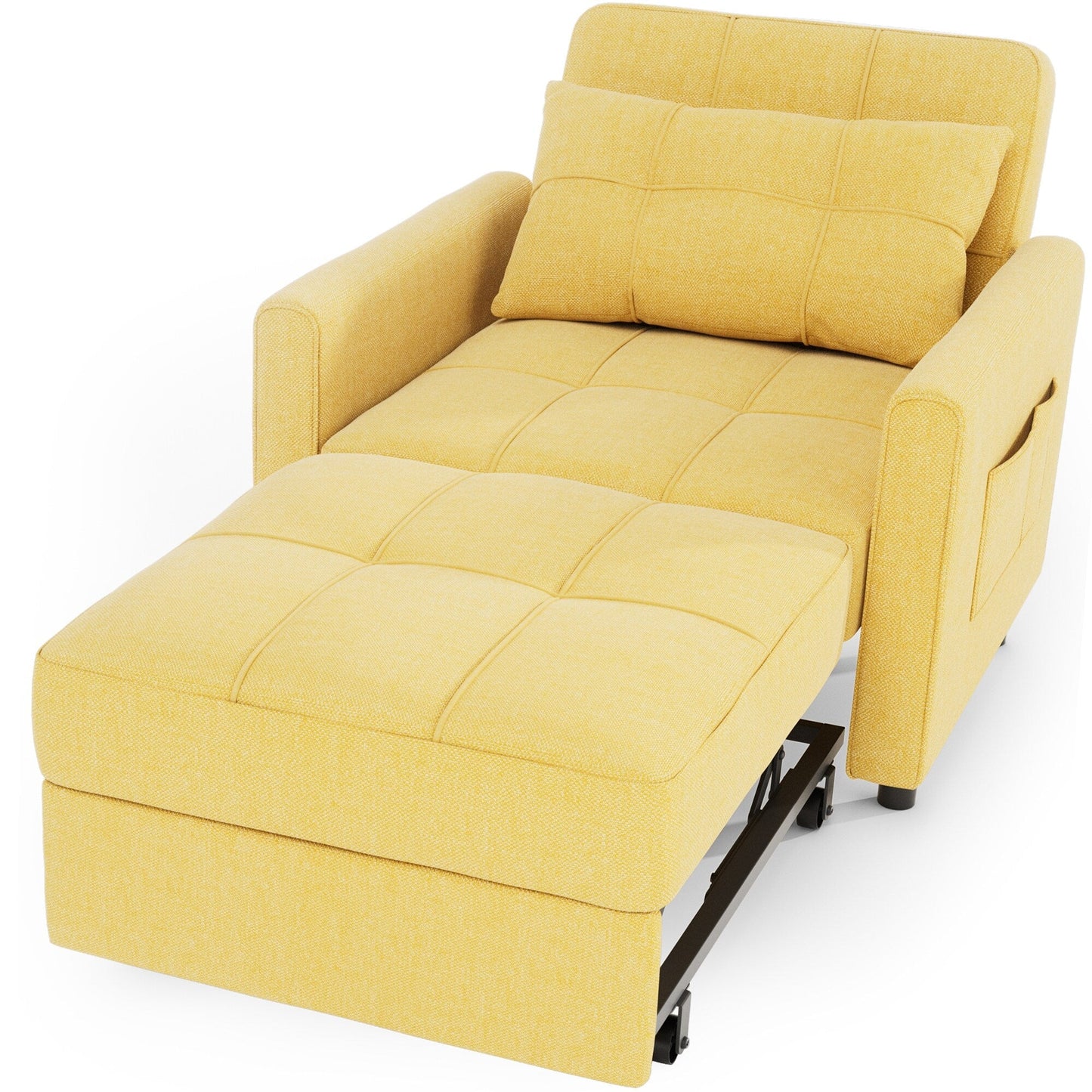 Divano letto trasformabile 3-in-1, divano letto estraibile, letto pieghevole convertibile per soggiorno