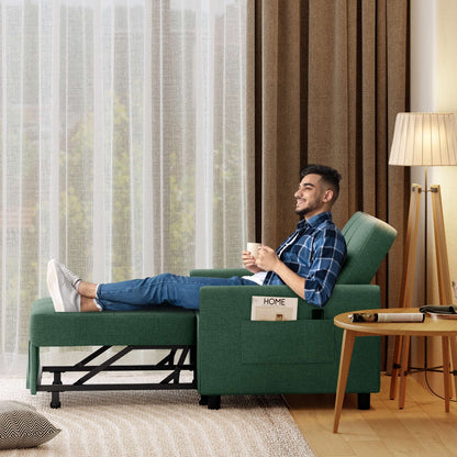 Divano letto trasformabile 3-in-1, divano letto estraibile, letto pieghevole convertibile per soggiorno