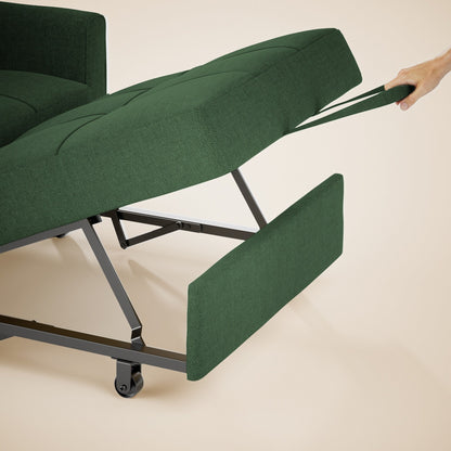 Divano letto trasformabile 3-in-1, divano letto estraibile, letto pieghevole convertibile per soggiorno