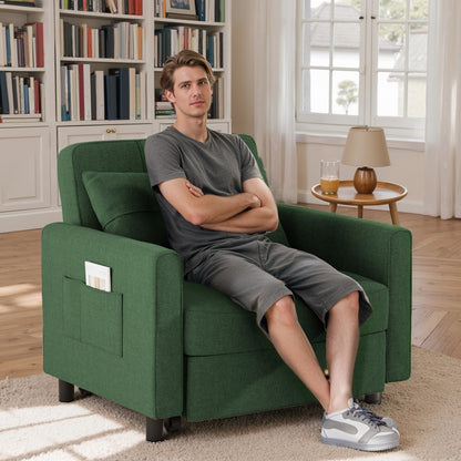 Divano letto trasformabile 3-in-1, divano letto estraibile, letto pieghevole convertibile per soggiorno