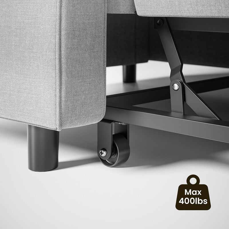 Divano letto trasformabile 3-in-1, divano letto estraibile, letto pieghevole convertibile per soggiorno