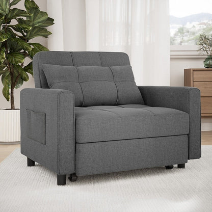 Divano letto trasformabile 3-in-1, divano letto estraibile, letto pieghevole convertibile per soggiorno