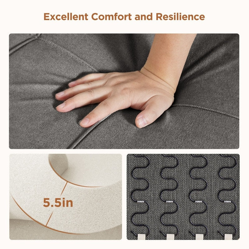 Divano letto trasformabile 3-in-1, divano letto estraibile, letto pieghevole convertibile per soggiorno