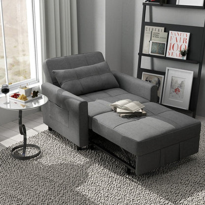 Divano letto trasformabile 3-in-1, divano letto estraibile, letto pieghevole convertibile per soggiorno