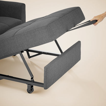 Divano letto estraibile 3 in 1, poltrona letto, divano letto imbottito regolabile e pieghevole.