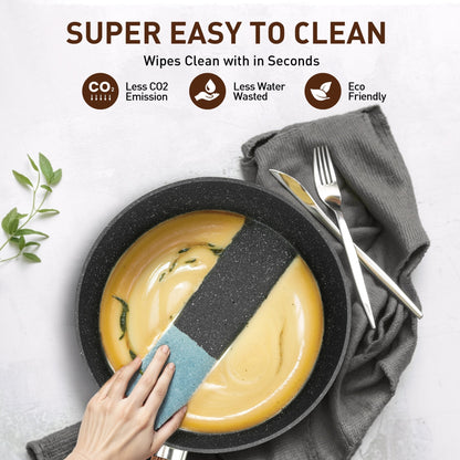 Set di pentolame e accessori da cucina in granito da 30 pezzi, set di pentole e padelle antiaderenti.