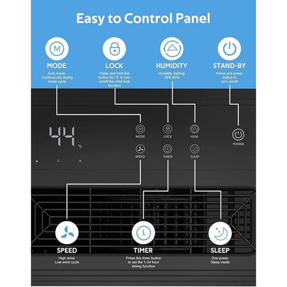 Deumidificatori per cantine, casa, stanze e camere da letto di grandi dimensioni, garage - 3500 piedi quadrati - a basso rumore