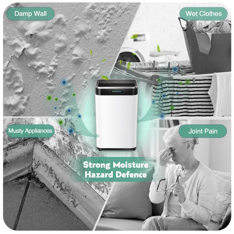 Deumidificatori per cantine, casa, stanze e camere da letto di grandi dimensioni, garage - 3500 piedi quadrati - a basso rumore