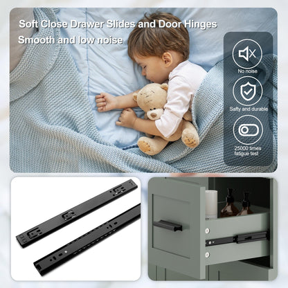 Set per bagno Wavy Line con mobile lavabo e miscelatore, disponibile nelle misure 30/36/48 pollici.