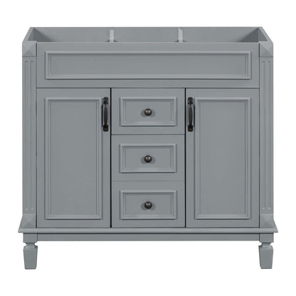 Mobile da bagno moderno da 91 cm con lavabo a incasso, specchiera con ante e 2 cassetti.