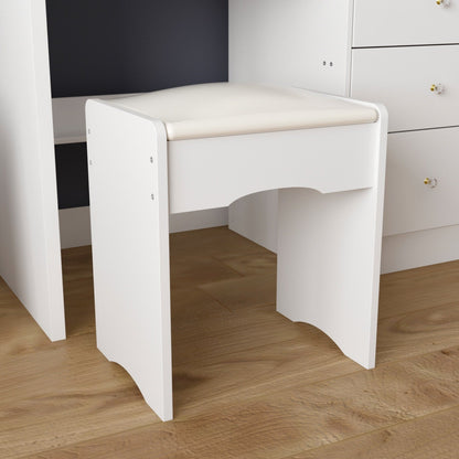 Set da trucco con specchio e sgabello, 39,4'' di larghezza, per cameretta