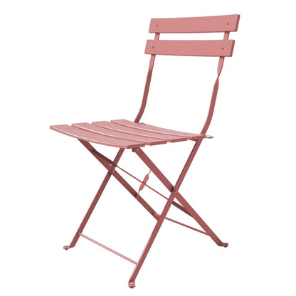 Set da bistrot pieghevole in metallo da 3 pezzi, set da conversazione per esterni/interni resistente alle intemperie, ideale per patio, cortile, giardino.