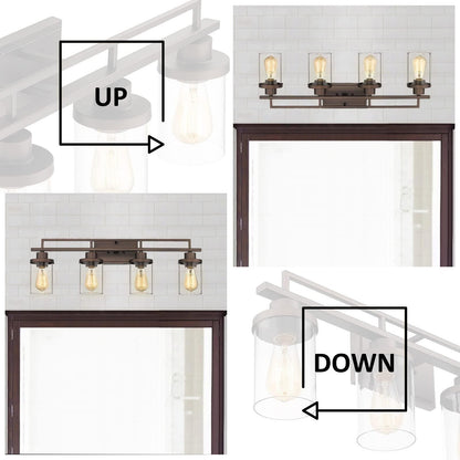 Lampada da bagno vintage con 4/5/6 luci