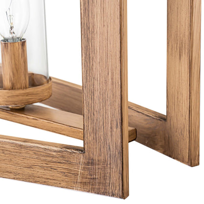 Lampada a sospensione rettangolare vintage in vetro, stile industriale moderno di metà secolo, con 5 luci, ideale per isole cucina.