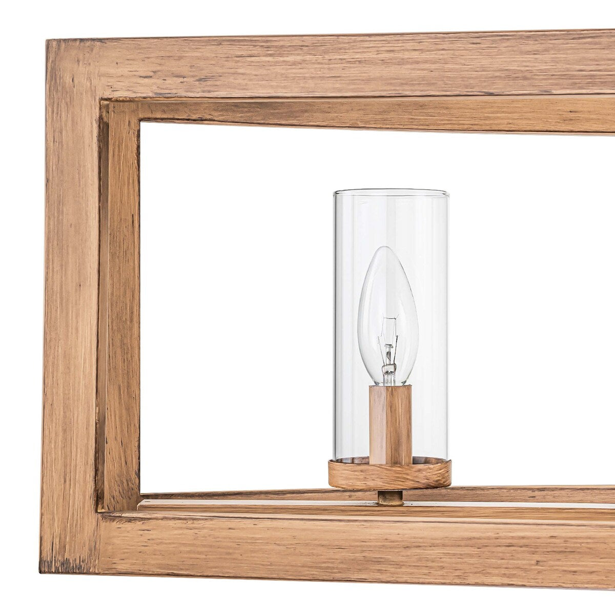 Lampada a sospensione rettangolare vintage in vetro, stile industriale moderno di metà secolo, con 5 luci, ideale per isole cucina.