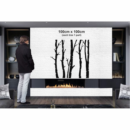 5 Decorazioni murali in metallo a forma di albero secco per interni ed esterni