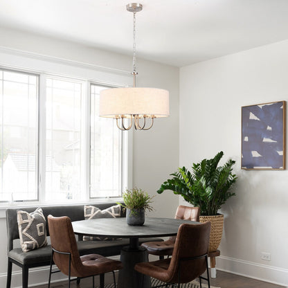 Lampada a soffitto moderna a 5 luci a semi-soffitto per sala da pranzo, camere da letto, soggiorno - N/A