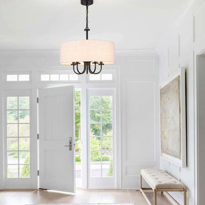 Lampada a soffitto moderna a 5 luci a semi-soffitto per sala da pranzo, camere da letto, soggiorno - N/A