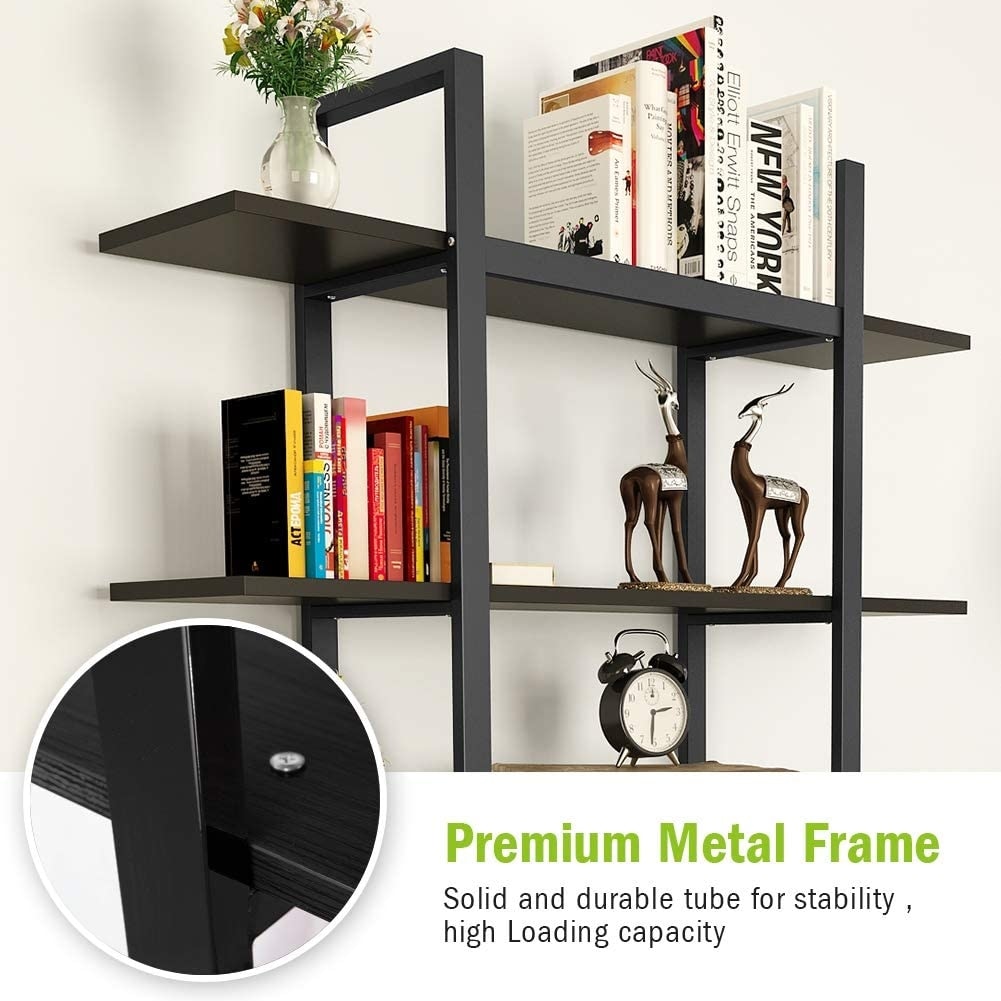 Scaffale a 5 ripiani, libreria in stile industriale vintage