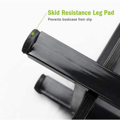 Scaffale a 5 ripiani, libreria in stile industriale vintage