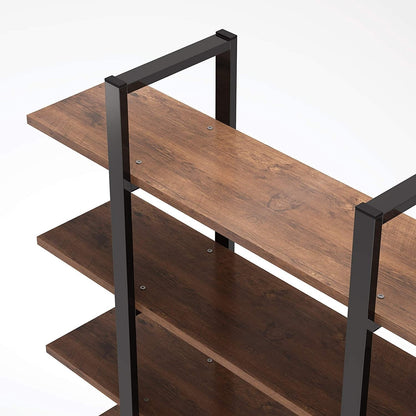 Scaffale a 5 ripiani, libreria in stile industriale vintage