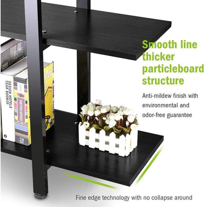 Scaffale a 5 ripiani, libreria in stile industriale vintage