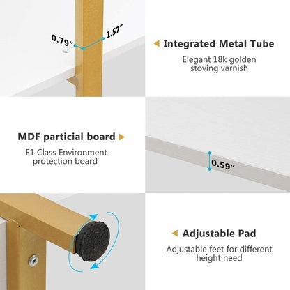 Scaffale a 5 ripiani, libreria in stile industriale vintage