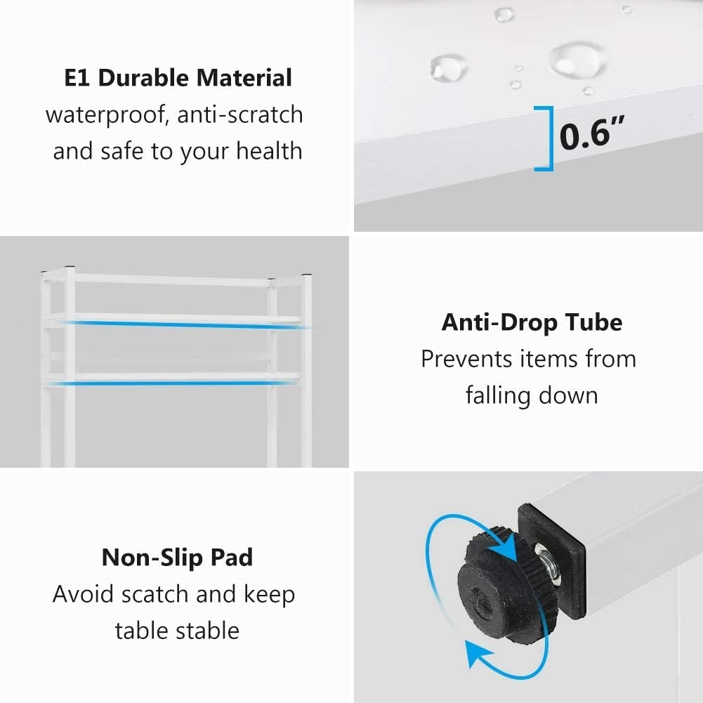 Ripiano portaoggetti da cucina a 5 livelli, supporto per forno a microonde, mobiletto da cucina industriale con ripiano.