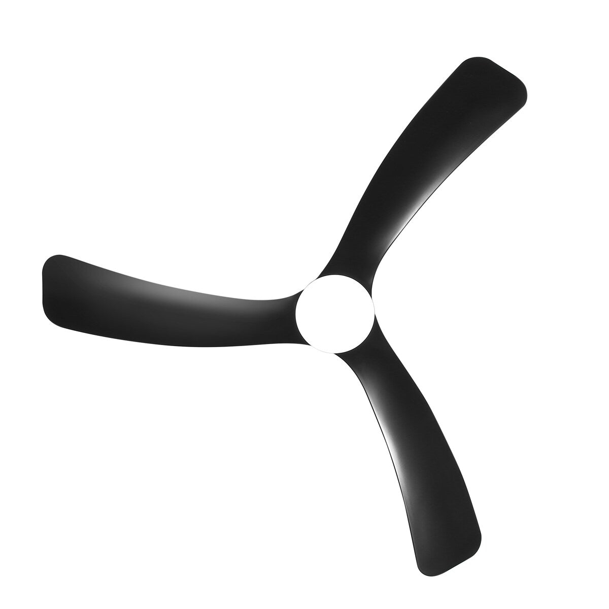 Ventilatore da soffitto a LED a soffitto a scomparsa da 52 pollici, nero/bianco, con luci e telecomando (3 pale)