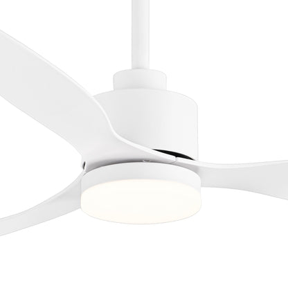 Ventilatore da soffitto a LED da 52 pollici con luci e telecomando (3 pale)