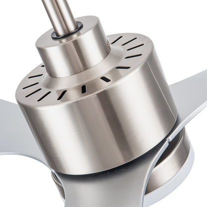Ventilatore da soffitto a LED da 52 pollici con luci e telecomando (3 pale)