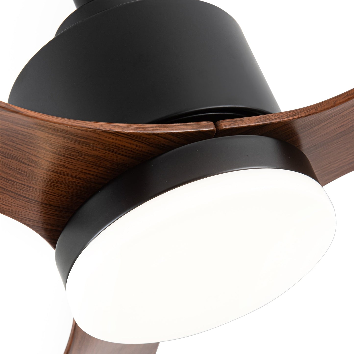 Ventilatore da soffitto a LED da 52 pollici con luci e telecomando (3 pale)