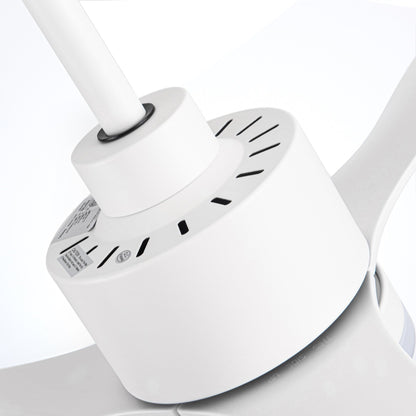 Ventilatore da soffitto a LED da 52 pollici con luci e telecomando (3 pale)