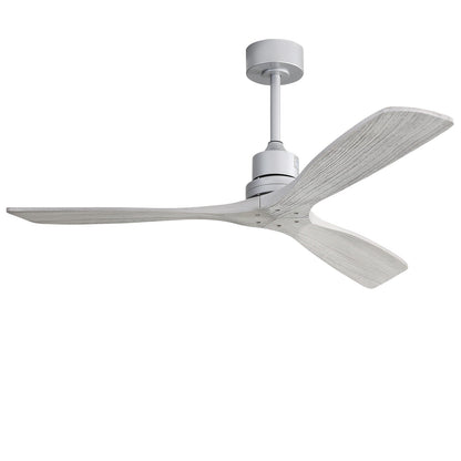 Sofucor Ventilatore da soffitto interno in legno da 52 pollici con luce e telecomando, luce integrata opzionale