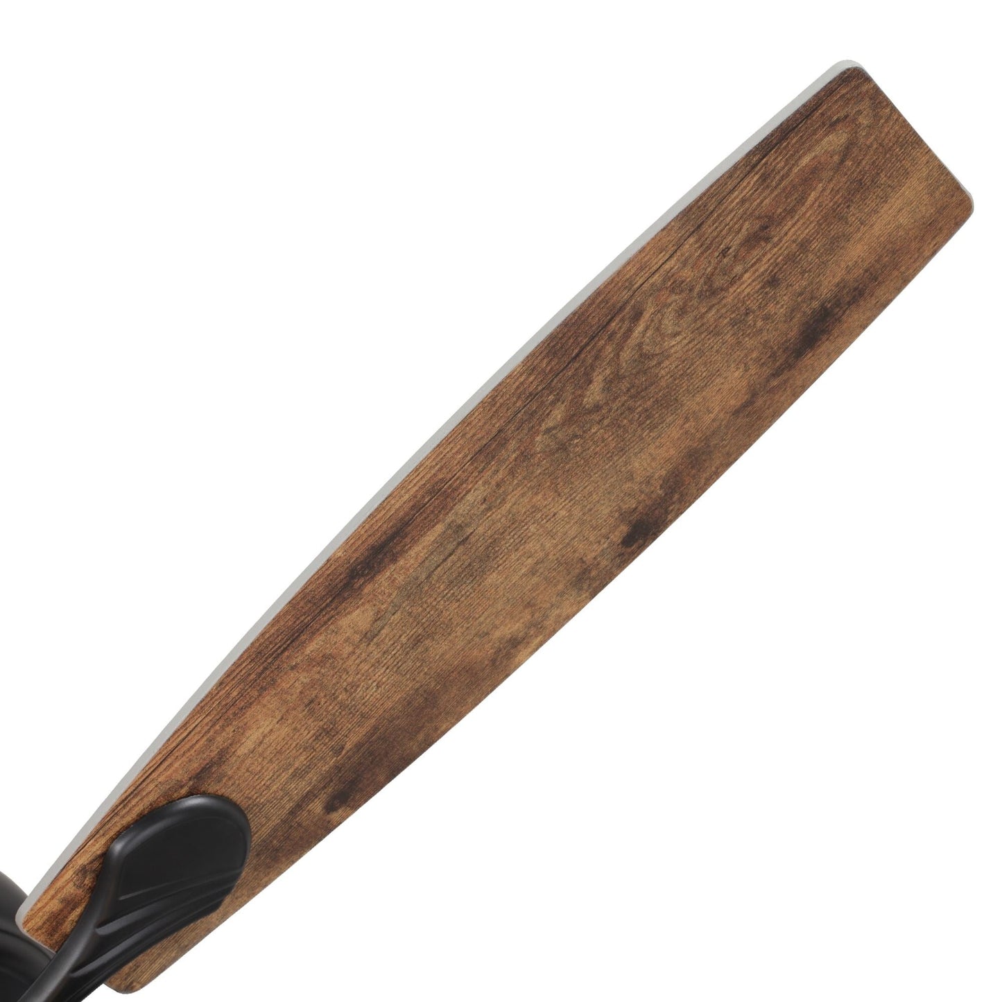 Ventilatore da soffitto a 5 pale con gabbia nera, stile farmhouse, in legno di deriva, diametro 52 pollici, con telecomando.