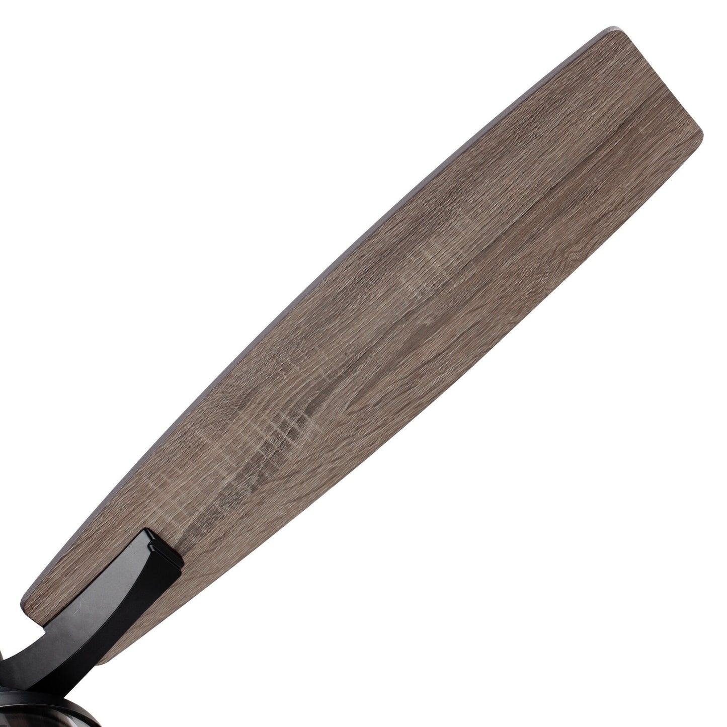 Ventilatore da soffitto da interno a 5 pale in legno nero rustico da 52 pollici con telecomando
