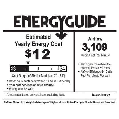 Ventilatore da soffitto a LED River of Goods Olivia con finitura in bronzo oliato/cristallo, 52 pollici - 52L x 52W x 18.25H - 52L x 52W x 18.25H