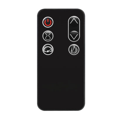 Mantello da parete in lambris con inserto per camino 3D da 52 pollici