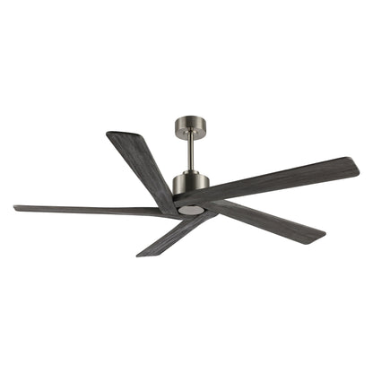 Ventilatore da soffitto interno WINGBO da 54 pollici con motore DC, senza luci - N/A