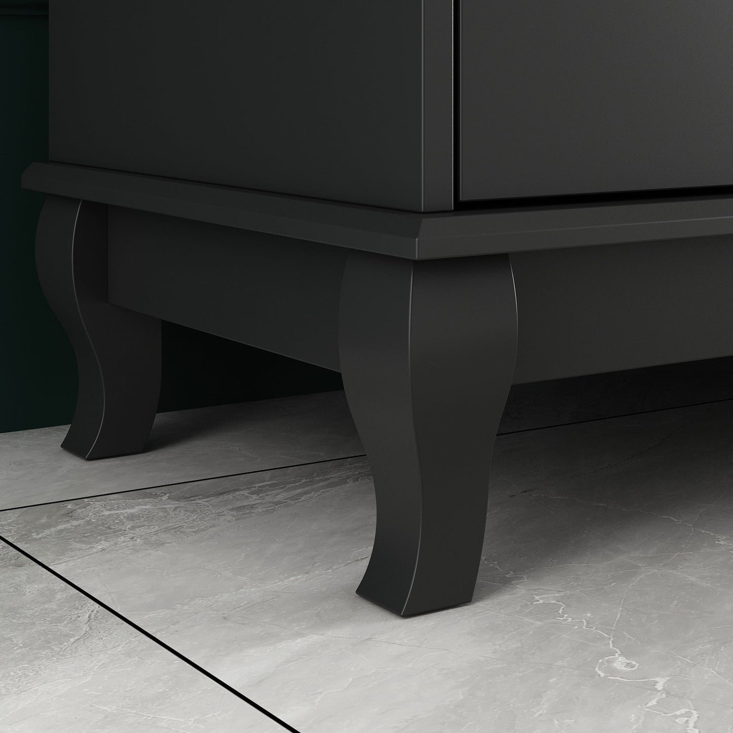 Comò da camera da letto doppia larga 55,1 pollici con cassetti portaoggetti