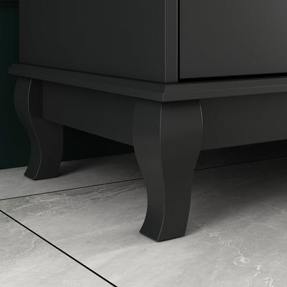 Comò da camera da letto doppia larga 55,1 pollici con cassetti portaoggetti