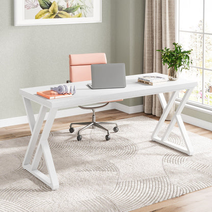 Scrivania per computer robusta, scrivania da ufficio, 55"