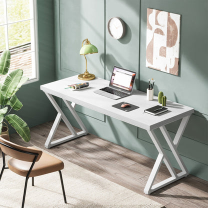 Scrivania per computer robusta, scrivania da ufficio, 55"