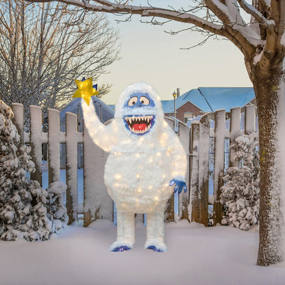 56 Rudolph 3D Decorazione da Giardino a LED Pre-illuminata, Bivviolo con Stella