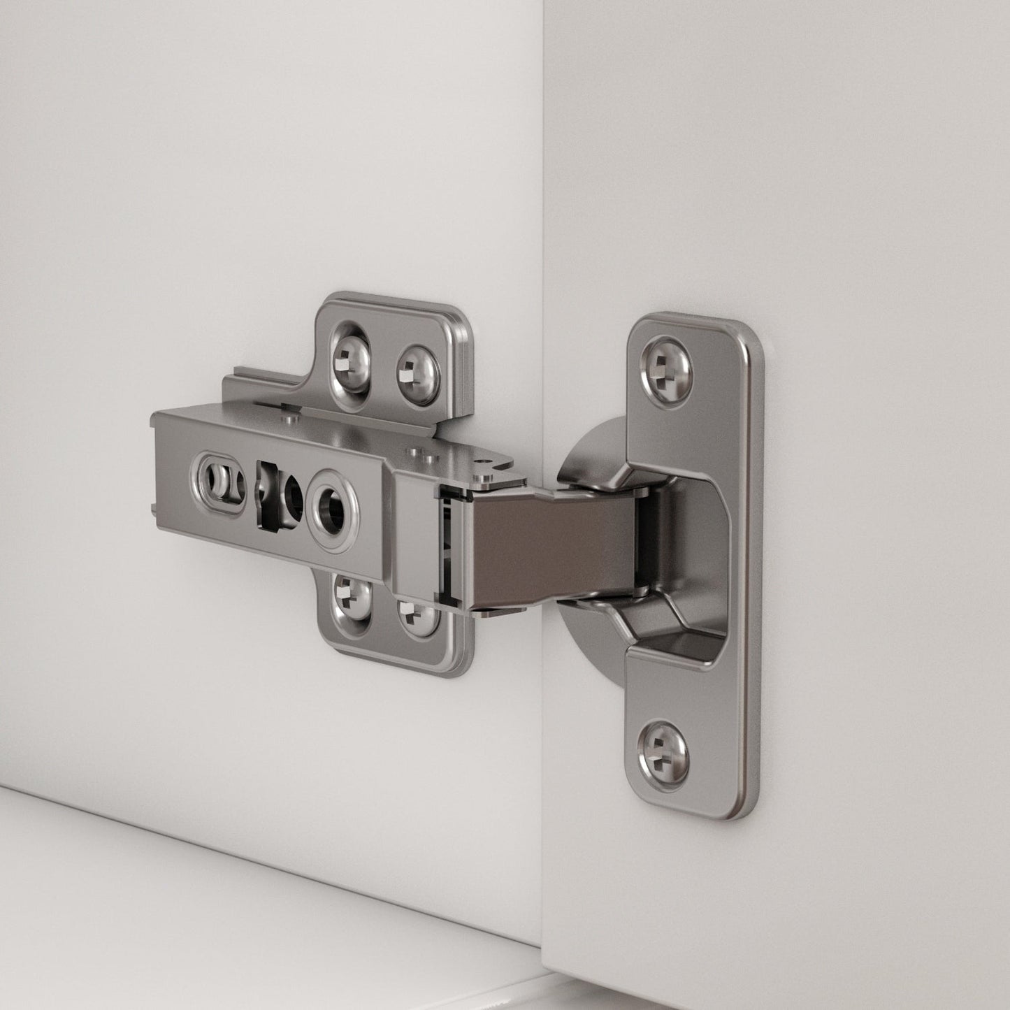 Buffet con ripiani 59.1'' bianco, stile Mid-Century Modern, contemporaneo, laccato