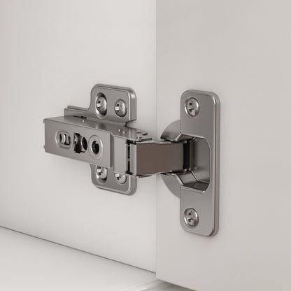 Buffet con ripiani 59.1'' bianco, stile Mid-Century Modern, contemporaneo, laccato